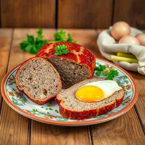 Czech Beef and Pork Meatloaf with Egg - Make Sekaná